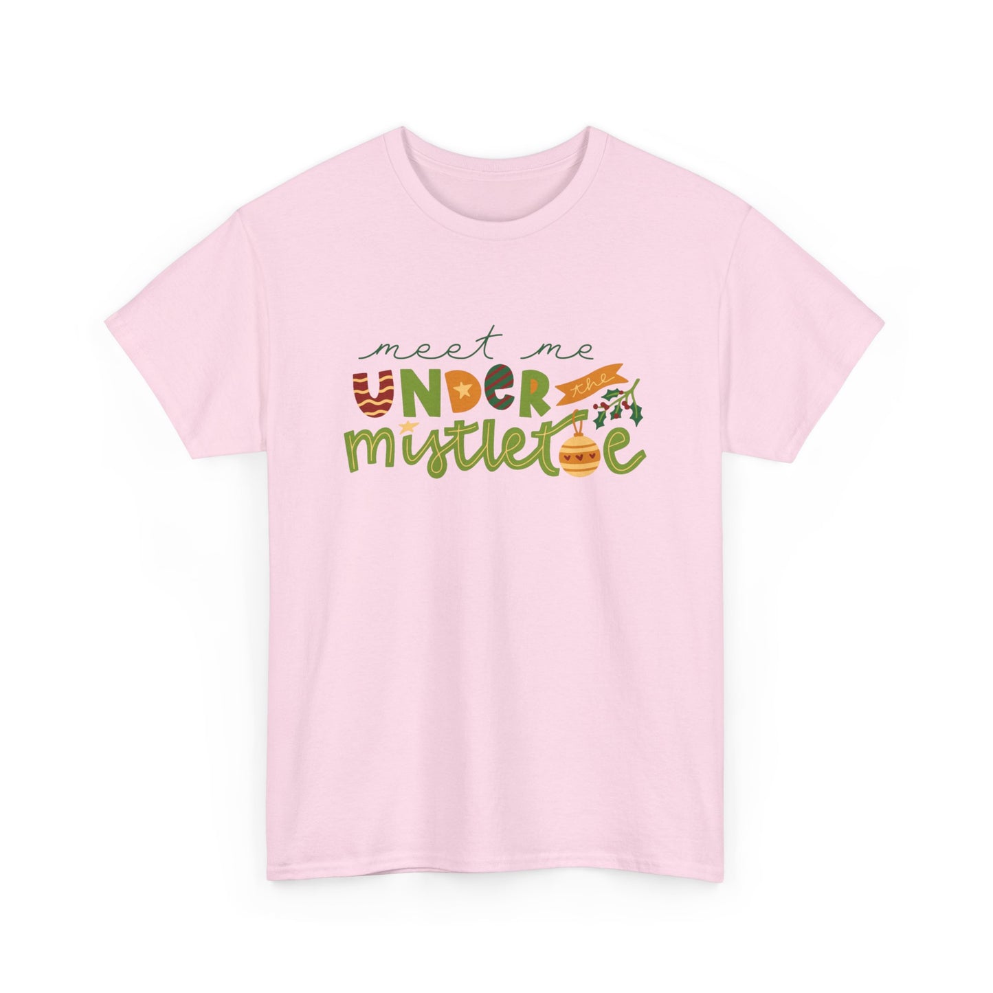 Christmas Graphic T-Shirt "Meet Me Under The Mistletoe" Tee