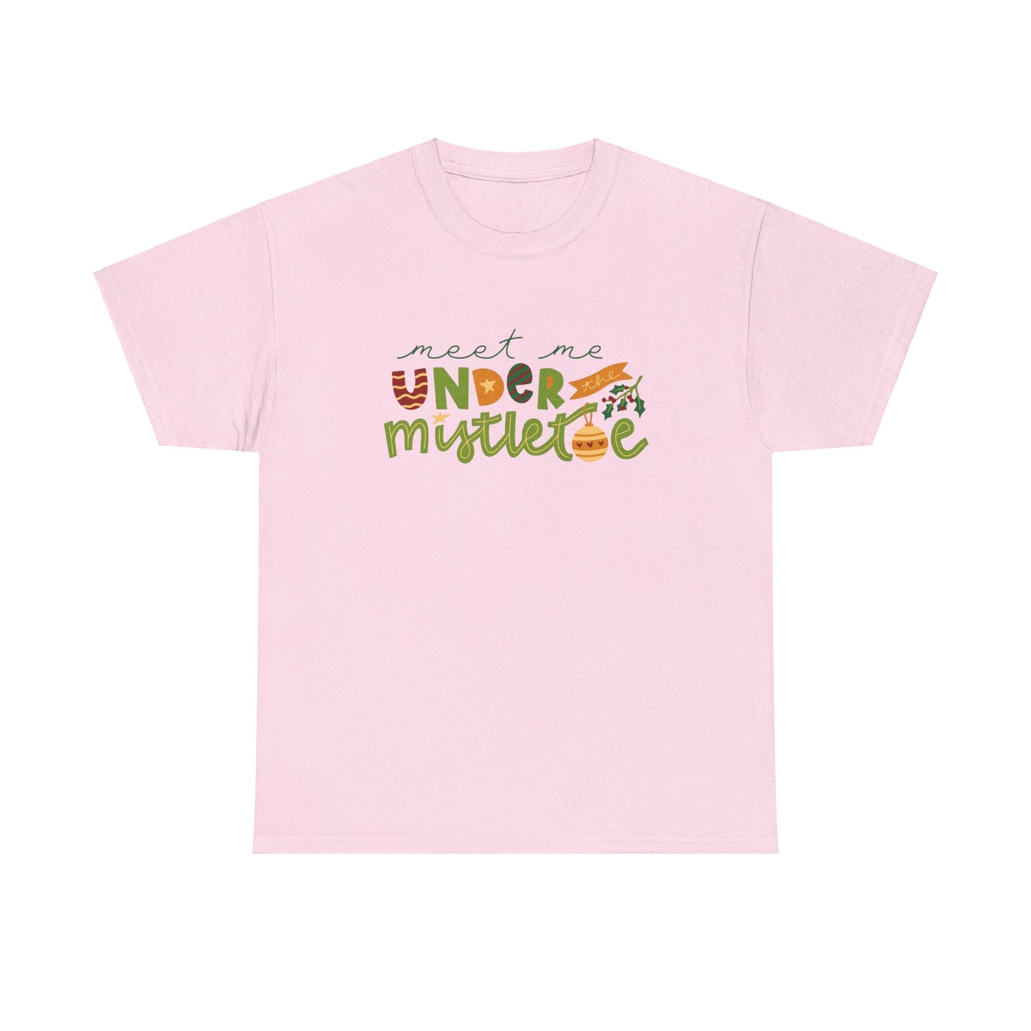 Christmas Graphic T-Shirt "Meet Me Under The Mistletoe" Tee