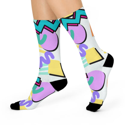 Retro 80's 90's Socks Crew Cushioned