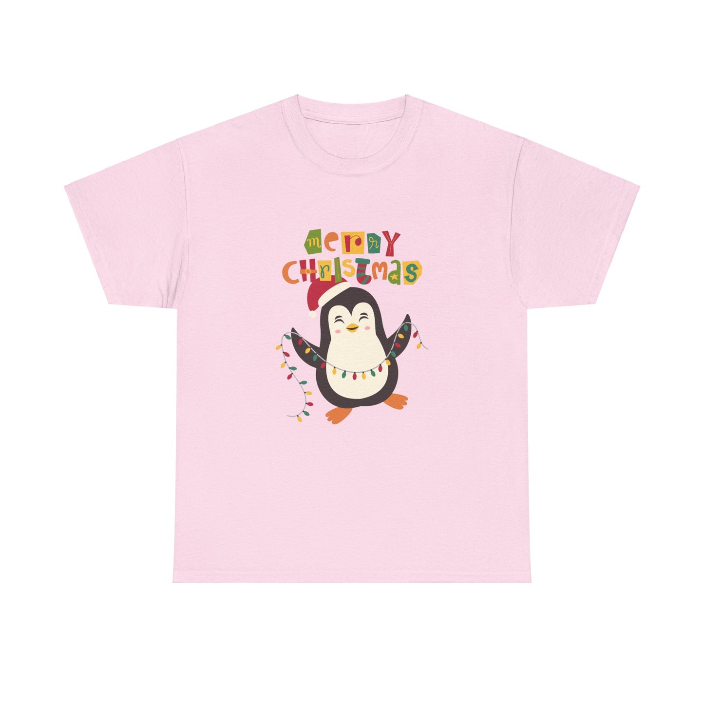 "Christmas T-Shirt with Penguin Graphio