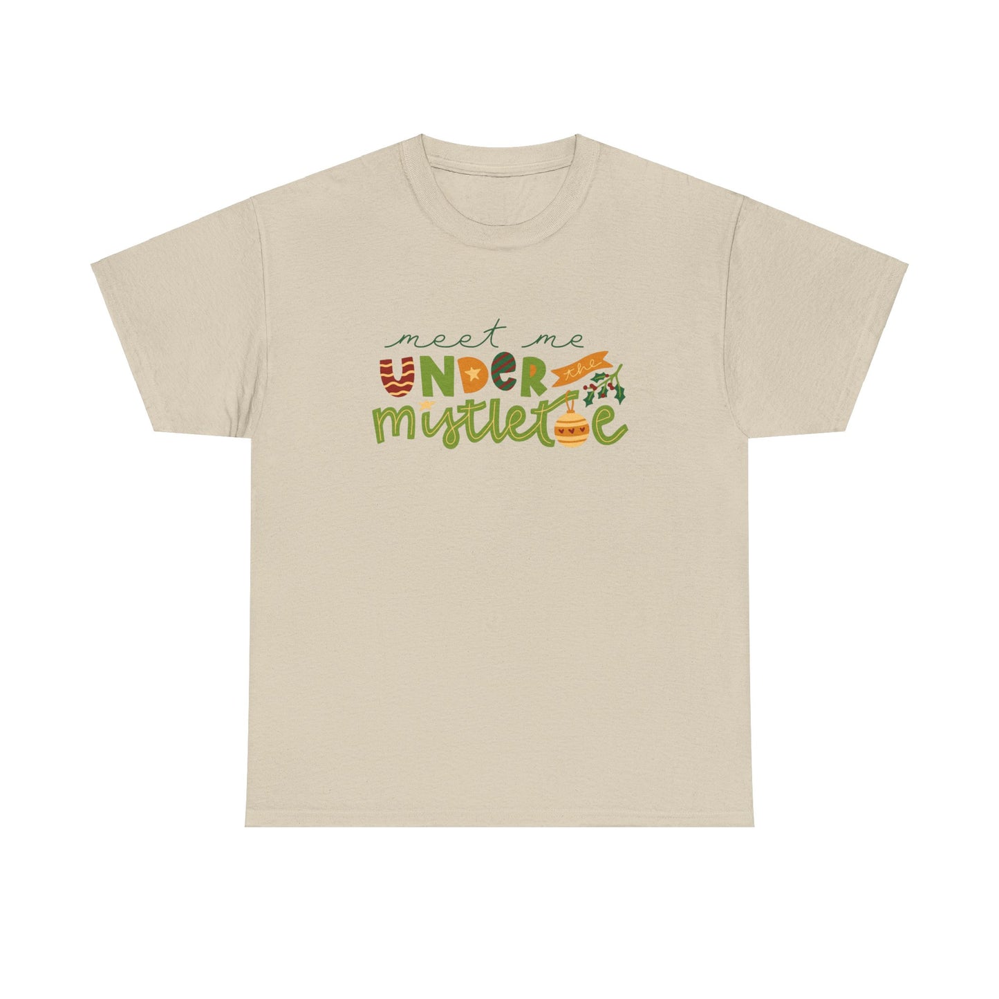 Christmas Graphic T-Shirt "Meet Me Under The Mistletoe" Tee