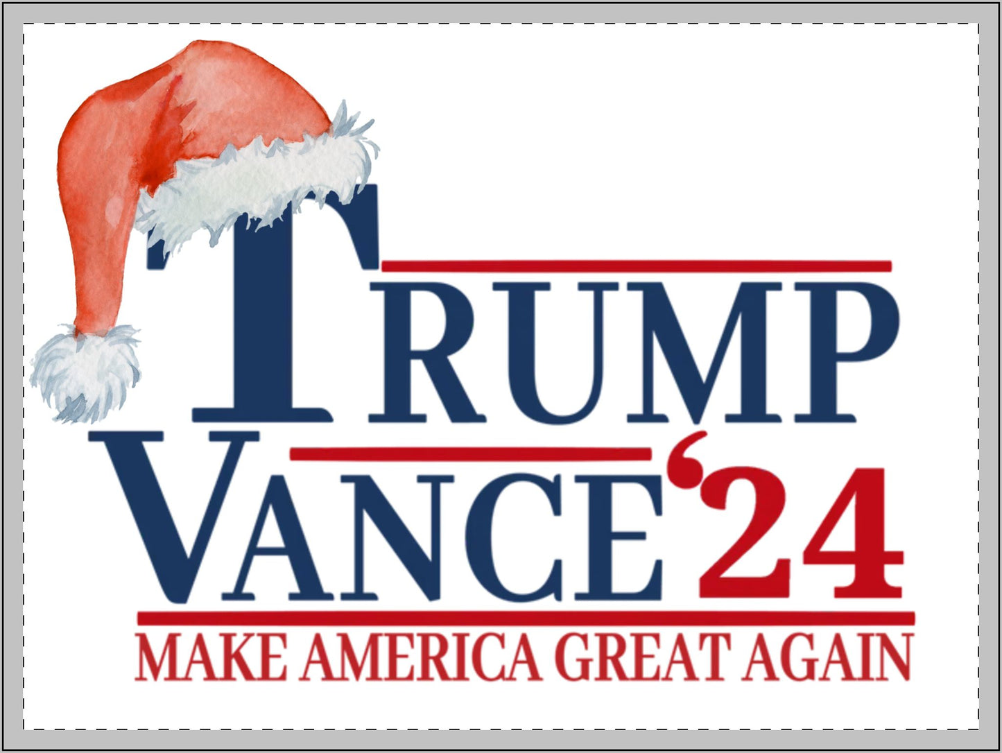 Trump Vance Christmas Yard Sign