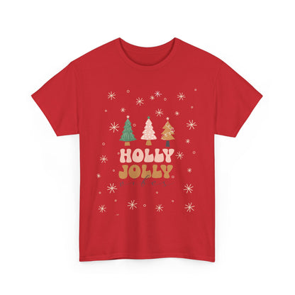 Christmas  Graphic Holly Jolly  T-Shirt